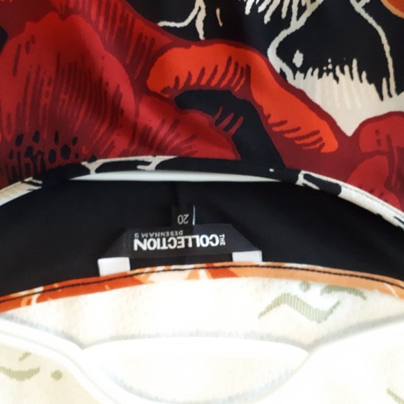 BEAUTIFUL DEBENHAMS THE COLLECTION BLACK FLORAL TIE RUCHED SIDE DRESS - Picture 6 of 6